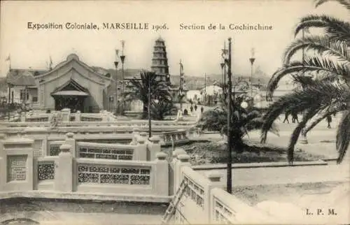 Ak Marseille Bouches du Rhône, Kolonialausstellung 1906, Cochinchine