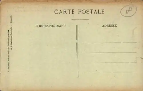 Ak Marseille Bouches du Rhône, Kolonialausstellung 1922, Grand Palais, Brunnen