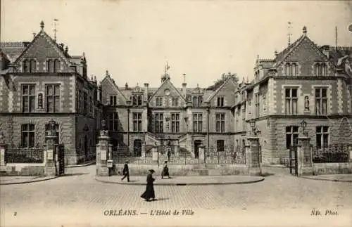 Ak Orléans Loiret, Rathaus