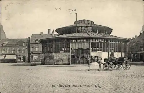 Ak Roubaix Nord, Place du Trichon