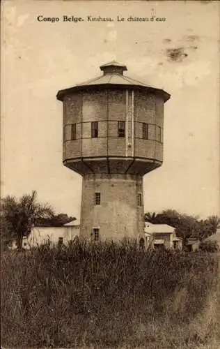 Ak Kinshasa DR Kongo Zaire, Wasserturm