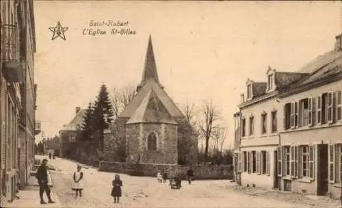 Ak Saint Hubert Wallonien Luxemburg, l'Eglise St-Gilles