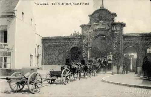 Ak Tervuren Tervueren Flämisch Brabant Flandern, Entree du parc, Grand Place