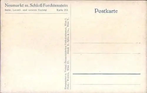 Ak Neumarkt in der Steiermark, Schloss Forchtenstein