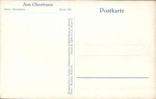 Ak Obertraun Oberösterreich, Dorfmotiv