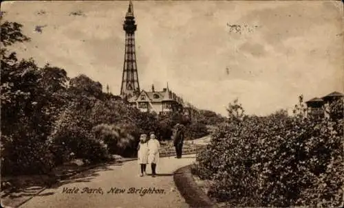 Ak New Brighton Wallasey England, Vale Park