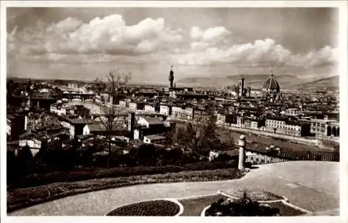 Ak Firenze Florenz Toscana, Panorama, visto dal Piazzale Michelangelo