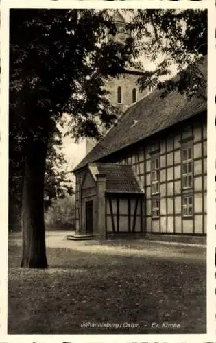 Ak Pisz Johannisburg Ostpreußen, Evangelische Kirche