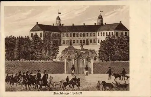 Ak Hirschberg Warstein im Sauerland, Hirschberger Schloss