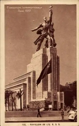 Ak Weltausstellung Paris 1937, Pavillon der Sowjetunion