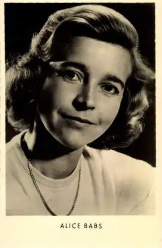 Ak Sängerin Alice Babs, Portrait, Film Ein Mann muß nicht immer schön sein