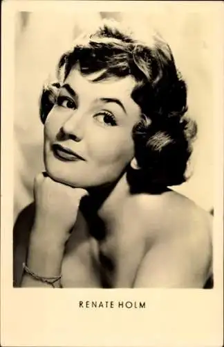 Ak Schauspielerin und Sängerin Renate Holm, Portrait