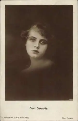 Ak Schauspielerin Ossi Oswalda, Portrait