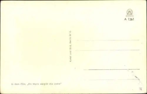 Ak Schauspielerin Lys Assia, Portrait, Film Ein Mann vergißt die Liebe