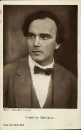 Ak Schauspieler Wladimir Gaidarow, Portrait