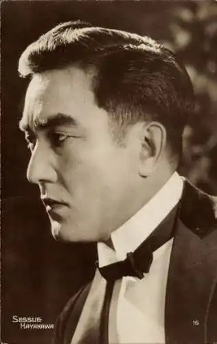 Ak Schauspieler Sessue Hayakawa, Seitenportrait