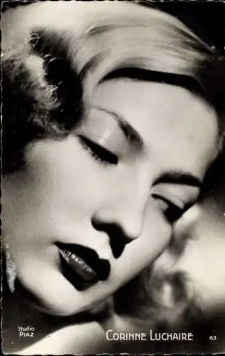 Ak Schauspielerin Corinne Luchaire, Portrait