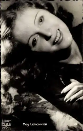 Ak Schauspielerin Meg Lemonnier, Portrait