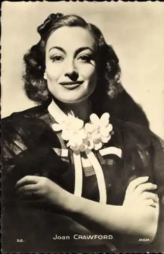 Ak Schauspielerin Joan Crawford, Portrait