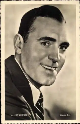 Ak Schauspieler Pat O'Brien, Portrait
