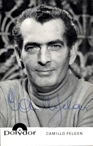 Ak Sänger Camillo Felgen, Portrait, Autogramm