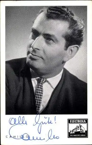 Ak Sänger Camillo Felgen, Portrait, Autogramm