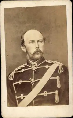 Foto Prinz Friedrich Carl von Preußen, Generalfeldmarschall, Husarenuniform, 1871