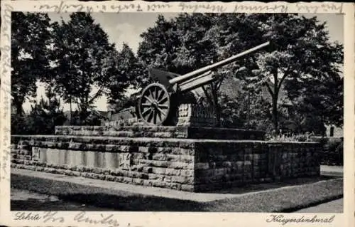 Ak Lehrte in Niedersachsen, Kriegerdenkmal