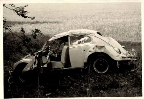 Foto Kärnten, Beschädigtes Auto, Autounfall, Juli 1964
