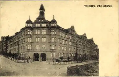 Ak Pforzheim im Schwarzwald, Osterfeldschule