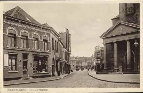 Ak Roosendaal Nordbrabant Niederlande, Bloemenmarkt