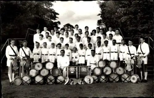 Ak Kiel, Gruppenportrait vom Spielmannszug, Ellerbeker Turnverein von 1886