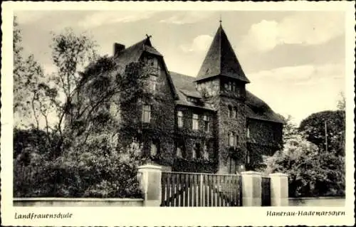 Ak Hanerau Hademarschen in Holstein, Landfrauenschule