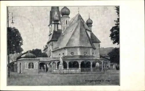 Ak Prien am Chiemsee Oberbayern, Kriegerdenkmal, Kirche