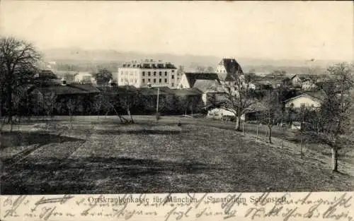 Ak Schonstett Schonstätt Oberbayern, Sanatorium, Ortskrankenkasse für München