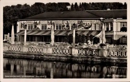 Ak Starnberg in Oberbayern, Seerestaurant Undosabad