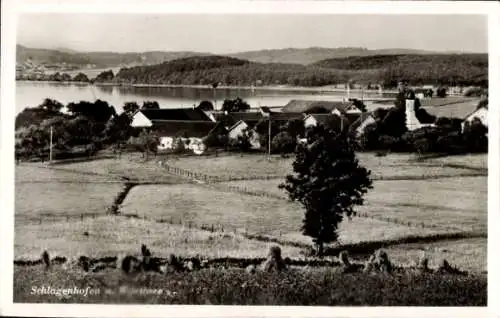 Ak Schlagenhofen Inning am Ammersee Oberbayern, Teilansicht