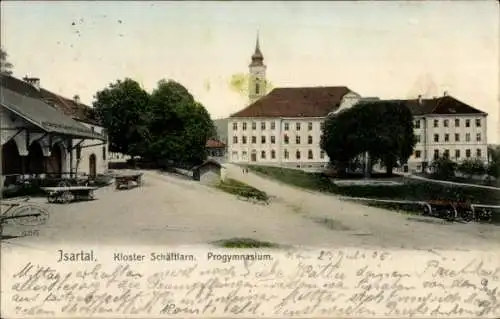 Ak Schäftlarn Oberbayern, Kloster Schäftlarn, Progymnasium