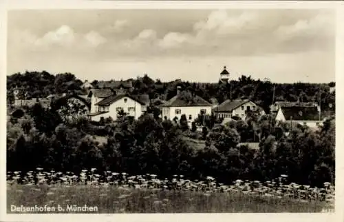 Ak Deisenhofen Oberhaching Oberbayern, Teilansicht