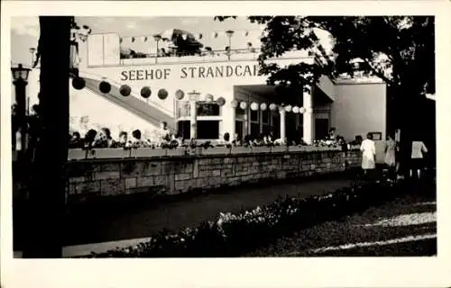 Ak Starnberg am Starnberger See Oberbayern, Seehof Strandcafé