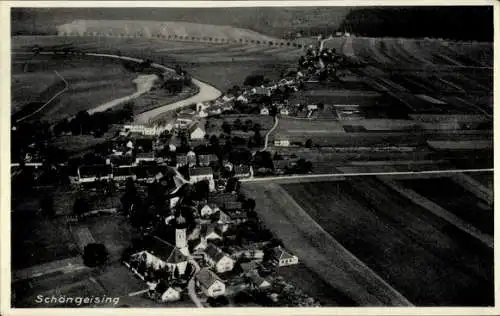 Ak Schöngeising in Oberbayern, Luftbild