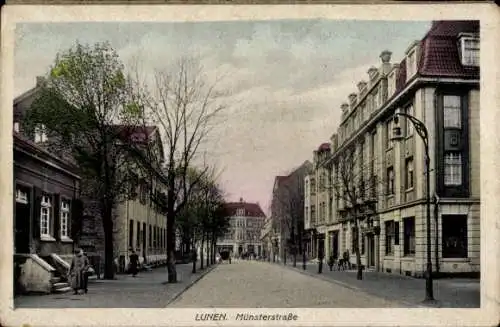 Ak Lünen in Westfalen, Münsterstraße