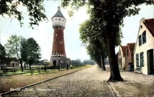 Ak Heide in Holstein, Wasserturm