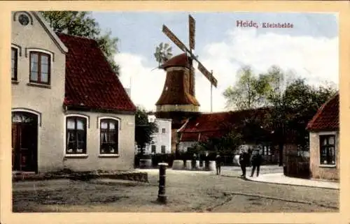 Ak Heide in Holstein, Kleinheide, Windmühle