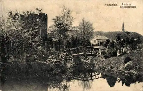 Ak Schenefeld in Holstein, Partie im Hohenzollernpark