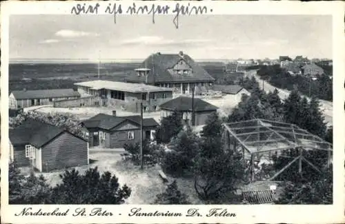 Ak Nordseebad Sankt Peter Ording, Sanatorium Doktor Felten