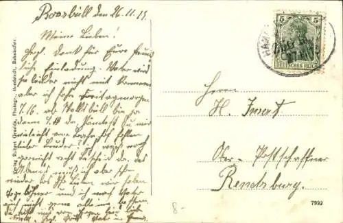 Ak Bredstedt in Nordfriesland, Partie am Mühlenteich