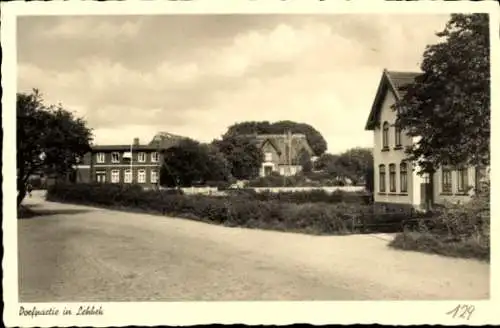 Ak Lehbek Gelting Landschaft Angeln in Schleswig Holstein, Ortspartie