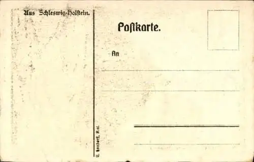 Künstler Ak Zimmermann, Levensau Neuwittenbek in Schleswig Holstein, Bauernhäuser