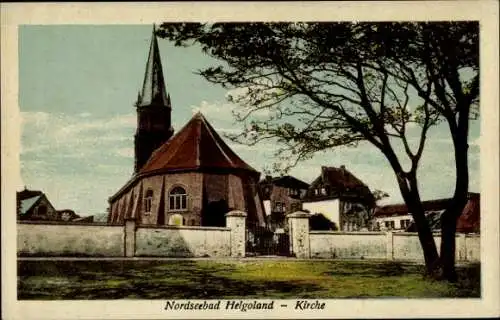 Ak Nordseeinsel Helgoland, Kirche